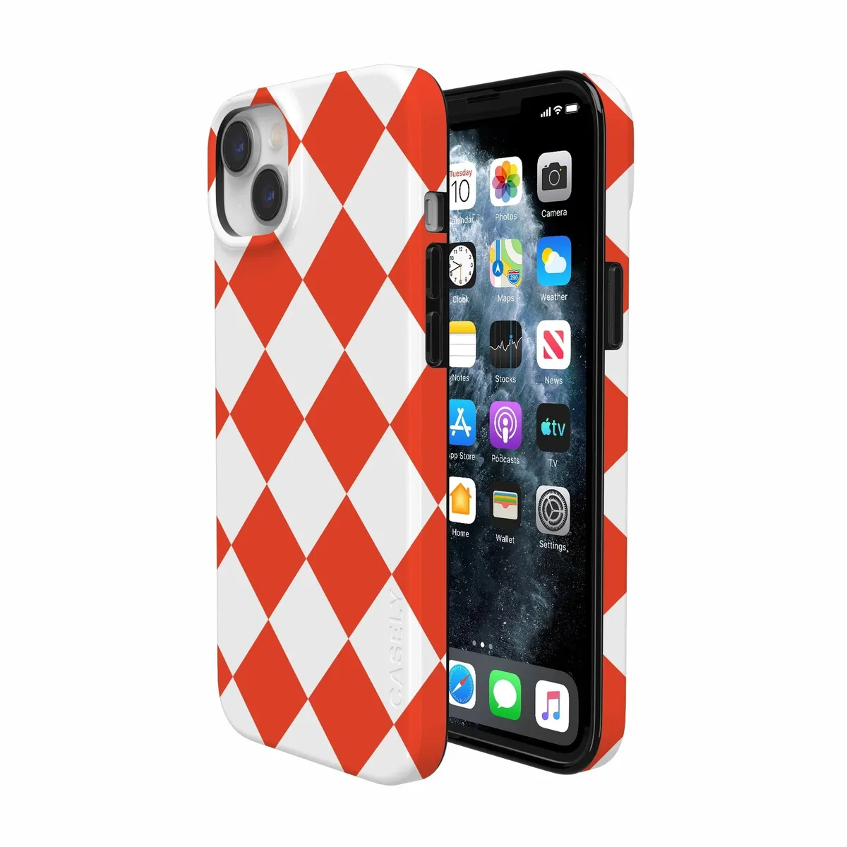 Red Checkerboard | High Contrast Design Case - Image 161