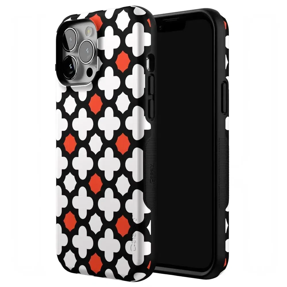 Red Lattice Tile | High Contrast Design Case - Image 105