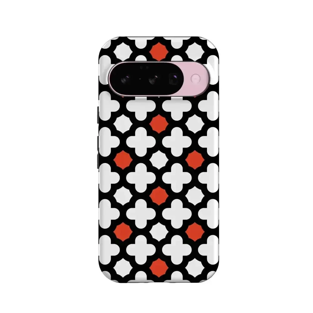 Red Lattice Tile | High Contrast Design Case - Image 139