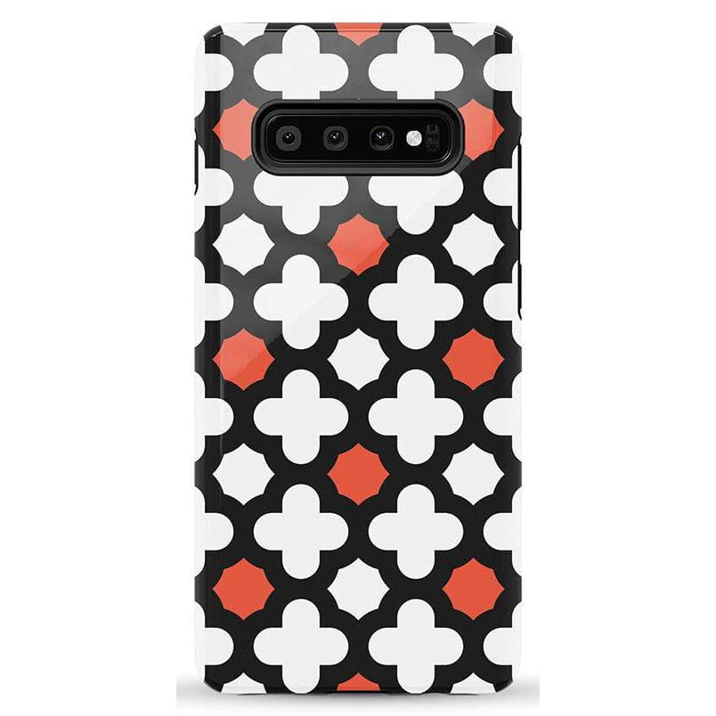 Red Lattice Tile | High Contrast Design Case - Image 34