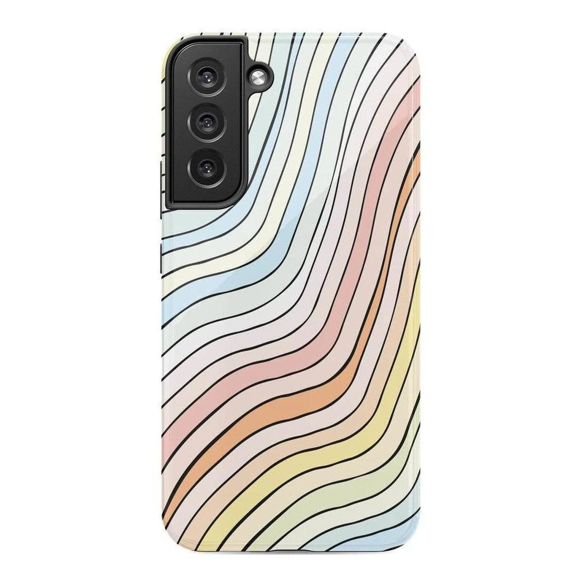Ride The Wave | Pastel Rainbow Lined Samsung Case - Image 19