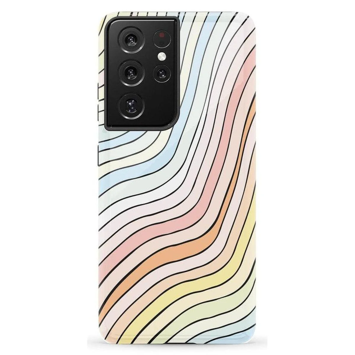 Ride The Wave | Pastel Rainbow Lined Samsung Case - Image 25