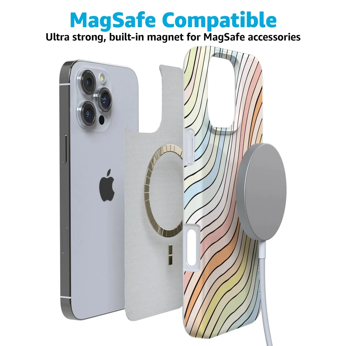 Ride The Wave | Pastel Rainbow Lined Case - Image 139
