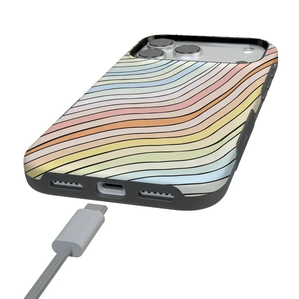 Ride The Wave | Pastel Rainbow Lined Case - Image 6