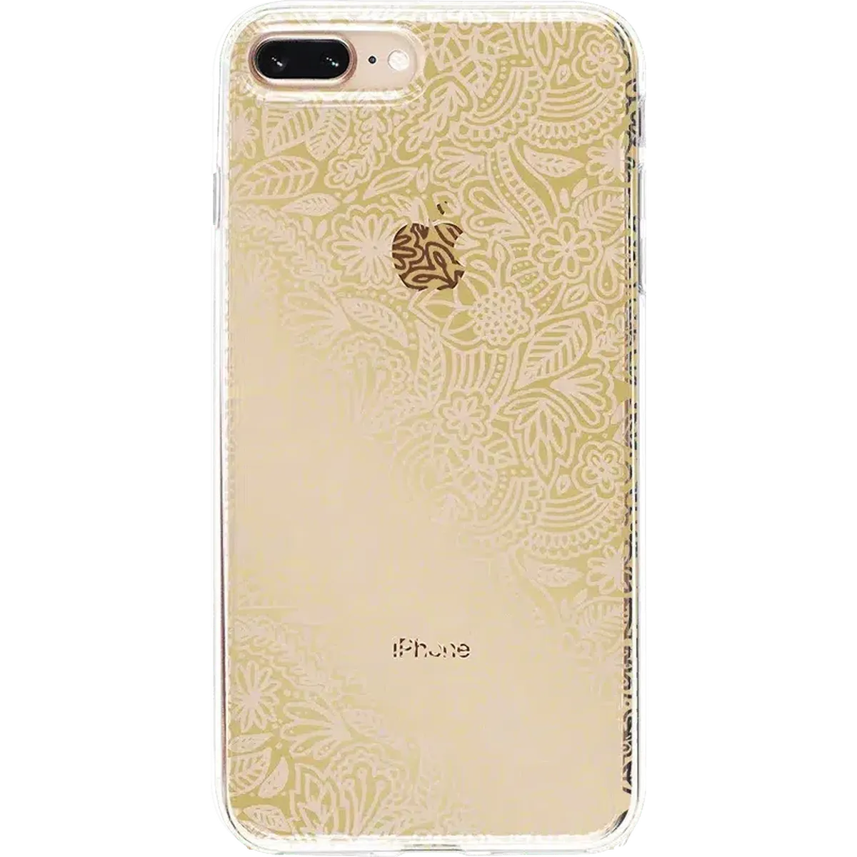 Floral Mandala | Rose Gold Clear Case - Image 15