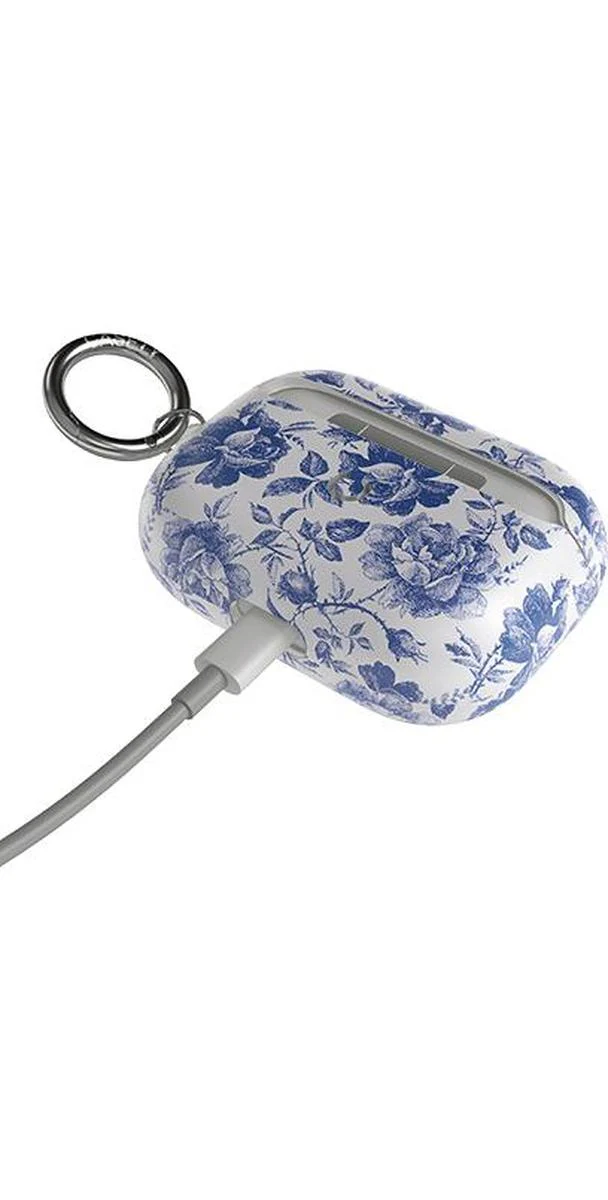 Rose to Fame | Blue & White Rose Floral AirPods Case - Image 4