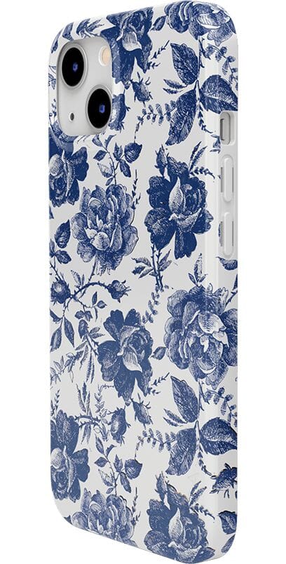Rose to Fame | Blue & White Rose Floral Case - Image 60