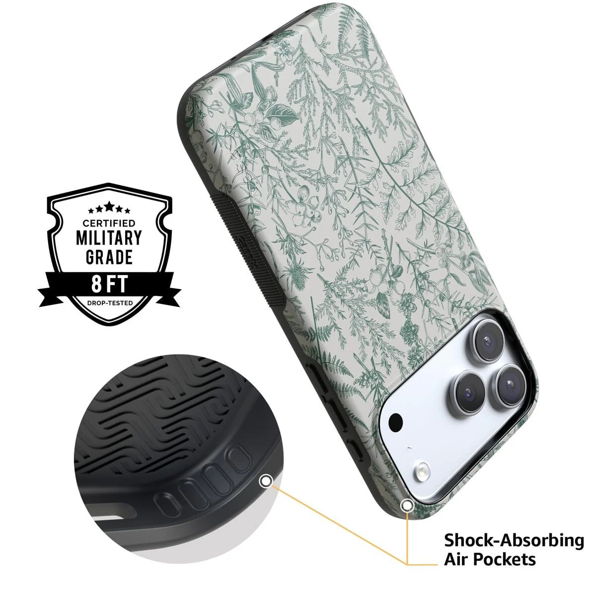 Sage Garden | Green Floral Case - Image 4
