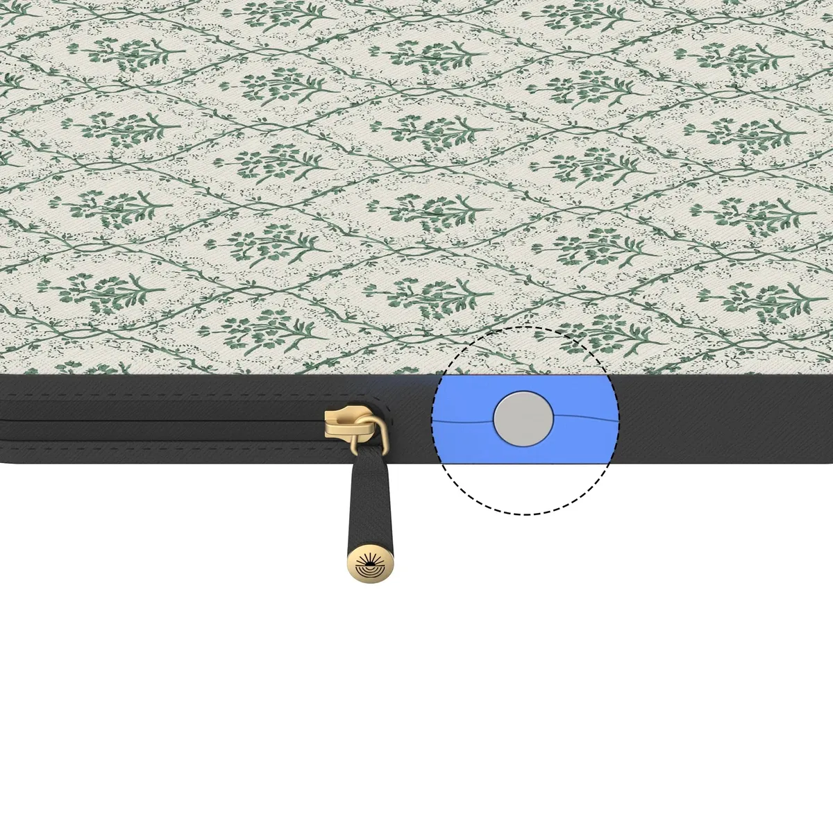 Sage Tapestry | Floral Vines Laptop Case - Image 15