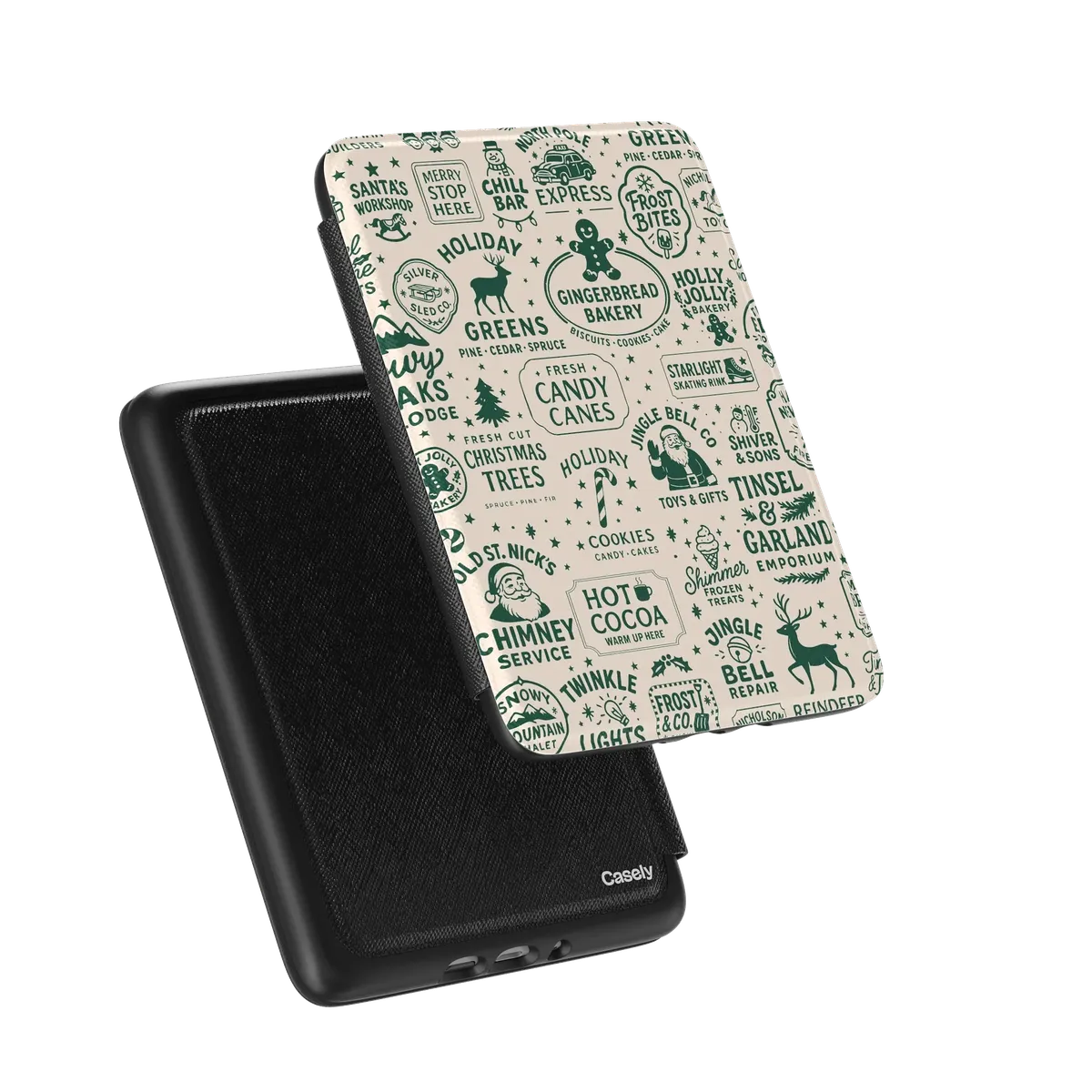 Santa's Stamps | Holiday Market Kindle Case - Image 8