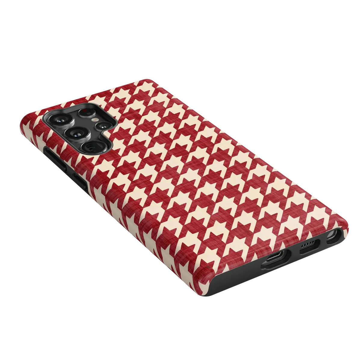Scarlet Stitch | Red Houndstooth Case - Image 170