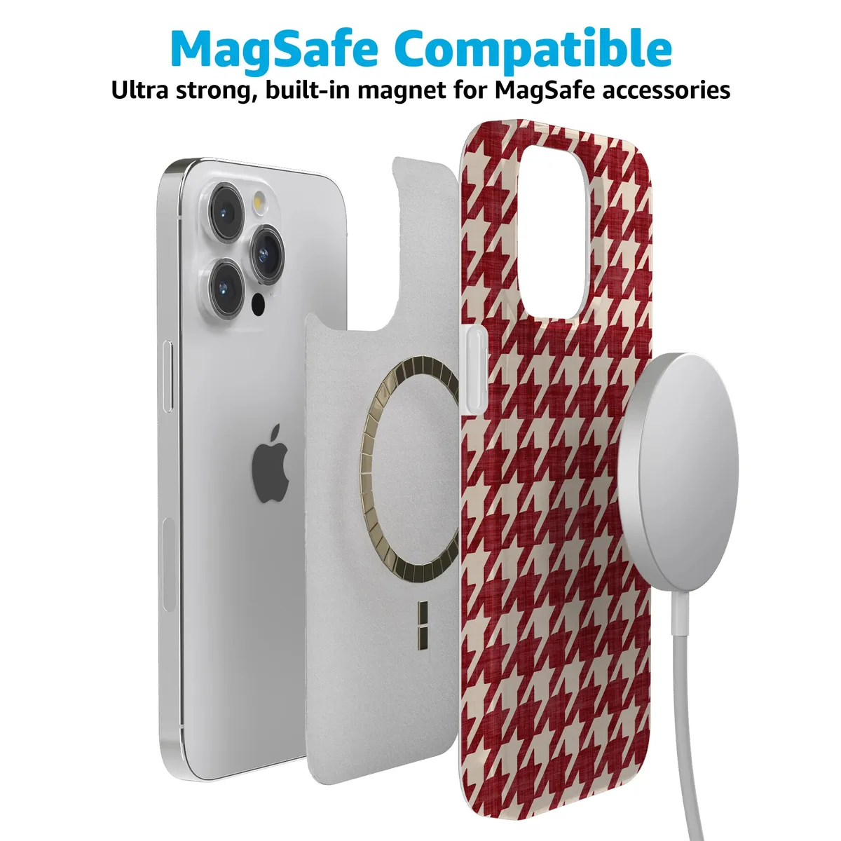 Scarlet Stitch | Red Houndstooth Case - Image 218