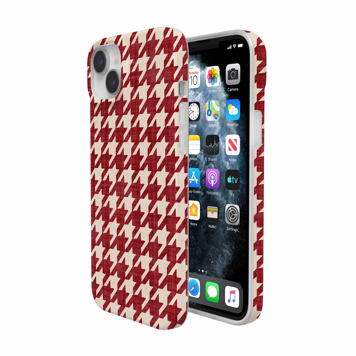 Scarlet Stitch | Red Houndstooth Case - Image 225