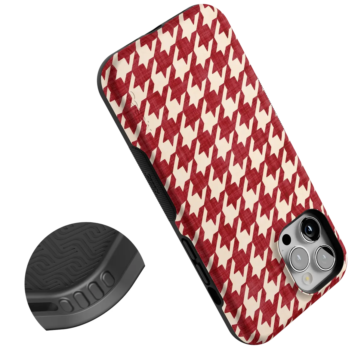 Scarlet Stitch | Red Houndstooth Case - Image 89