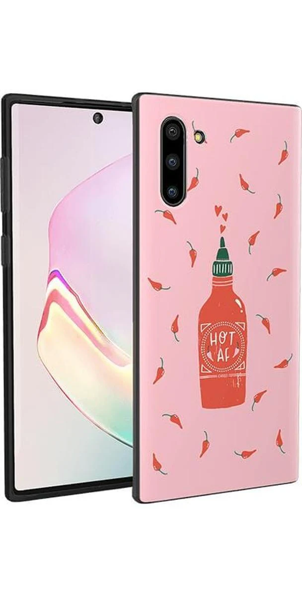 Spicy AF | Pink Chili Hot Sauce Samsung Case - Image 2
