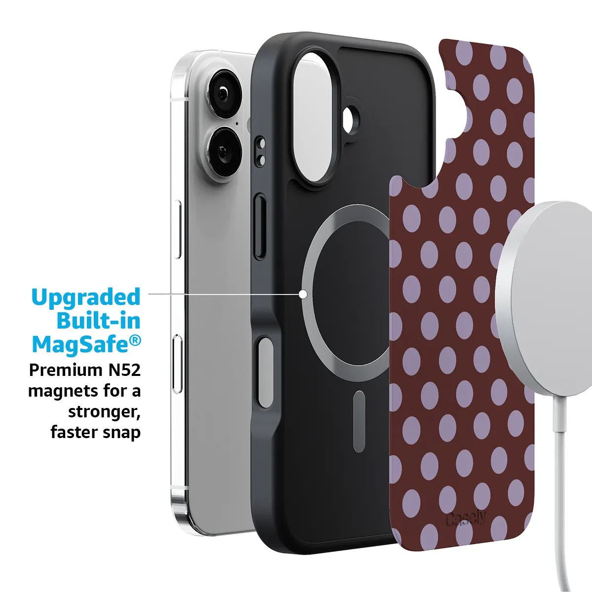 Spotted in SoHo | Burgundy Polka Dot Case - Image 175
