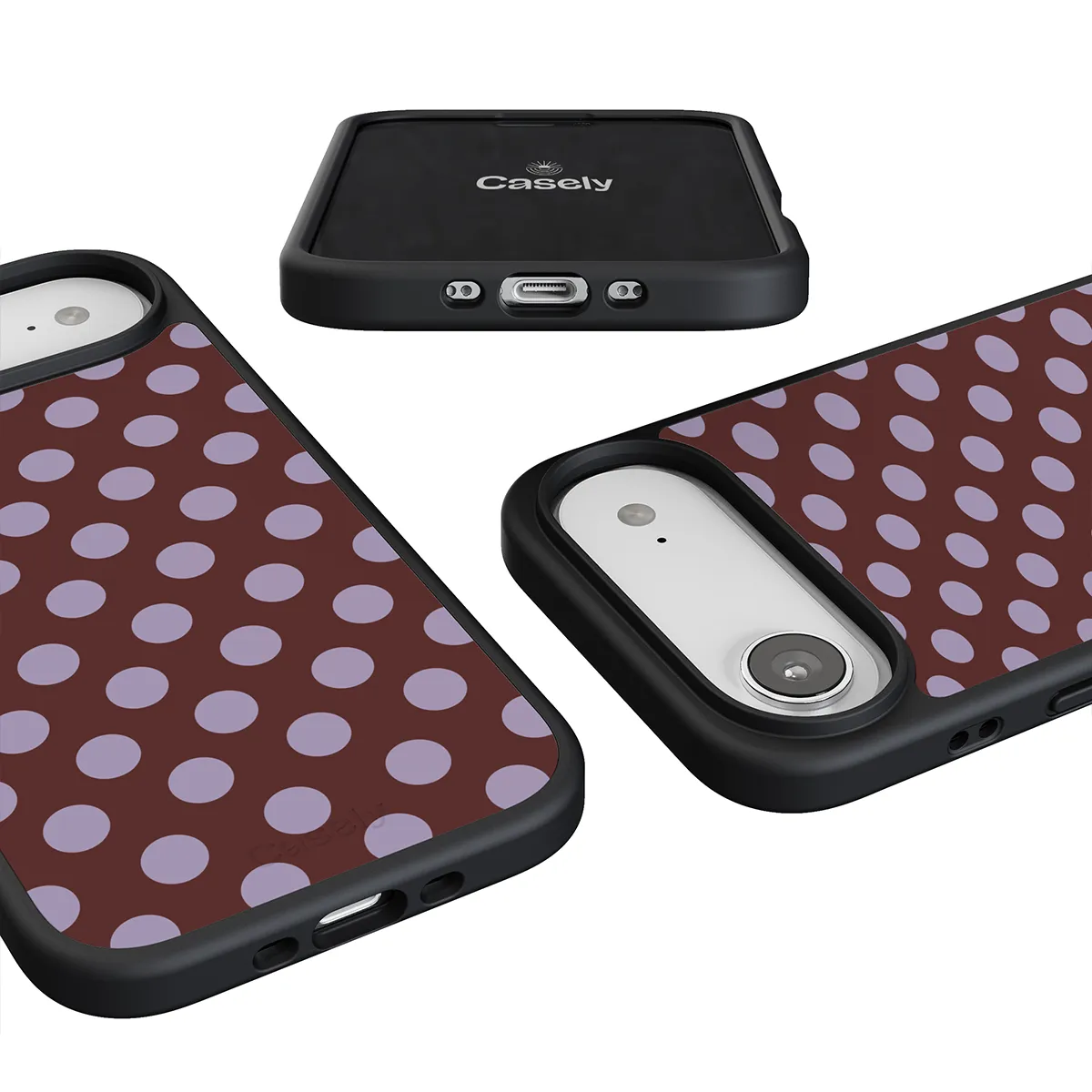 Spotted in SoHo | Burgundy Polka Dot Case - Image 186