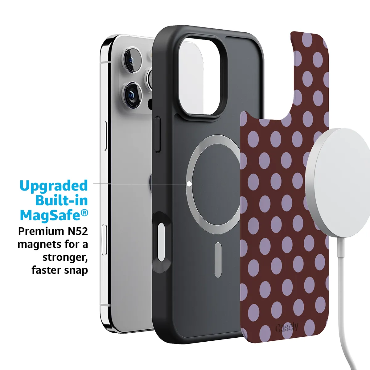 Spotted in SoHo | Burgundy Polka Dot Case - Image 194