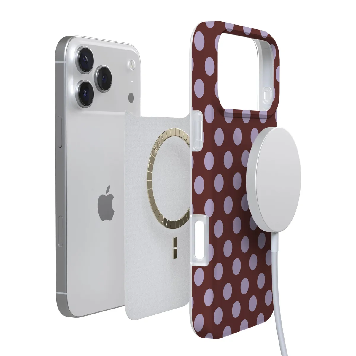 Spotted in SoHo | Burgundy Polka Dot Case - Image 80