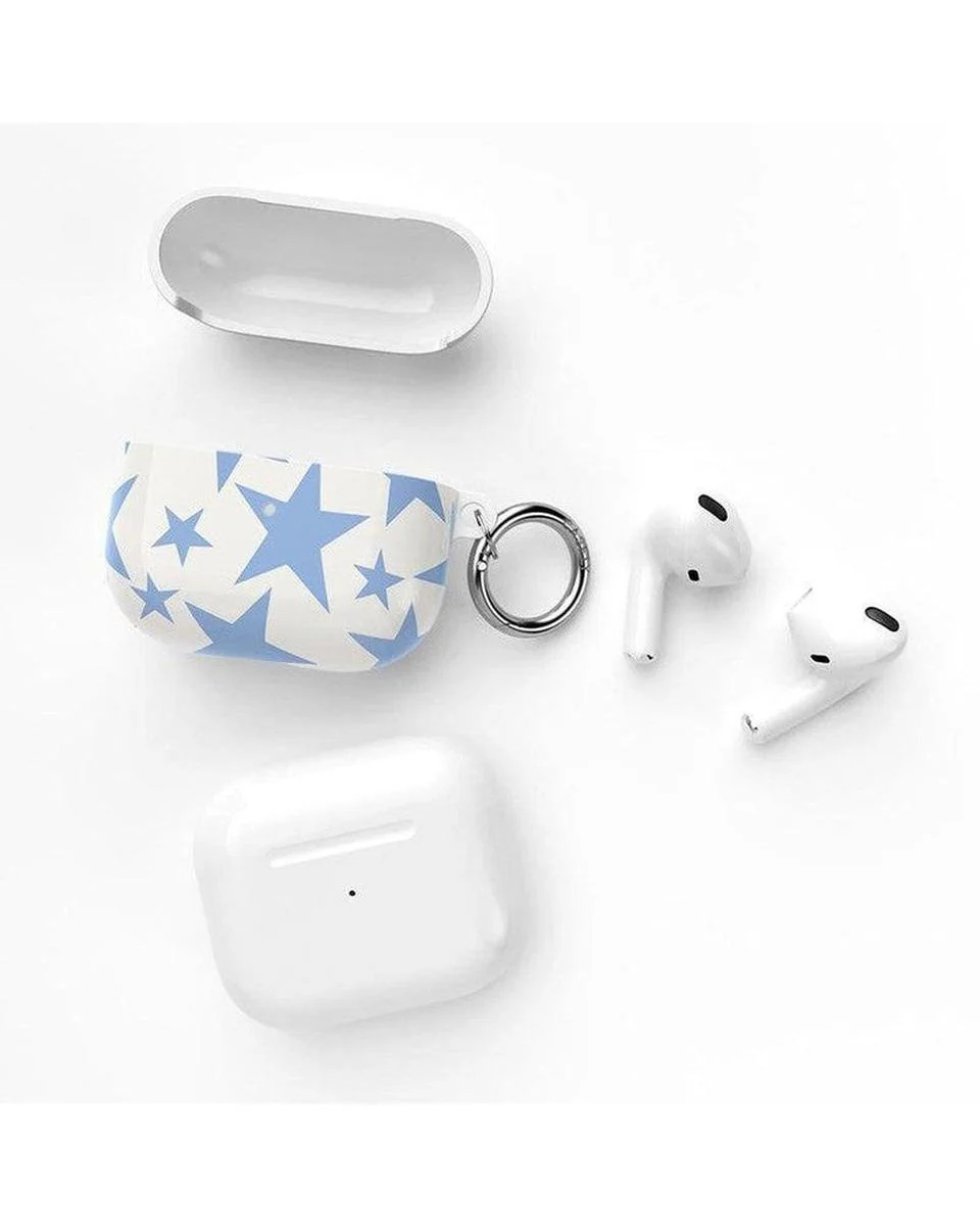Stars Align | Blue & White Stars AirPods Case - Image 10