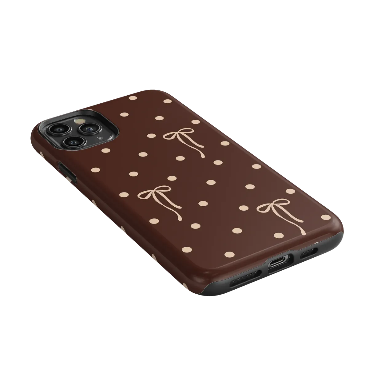 Teddy Bows | Brown Polka Dot Case - Image 108