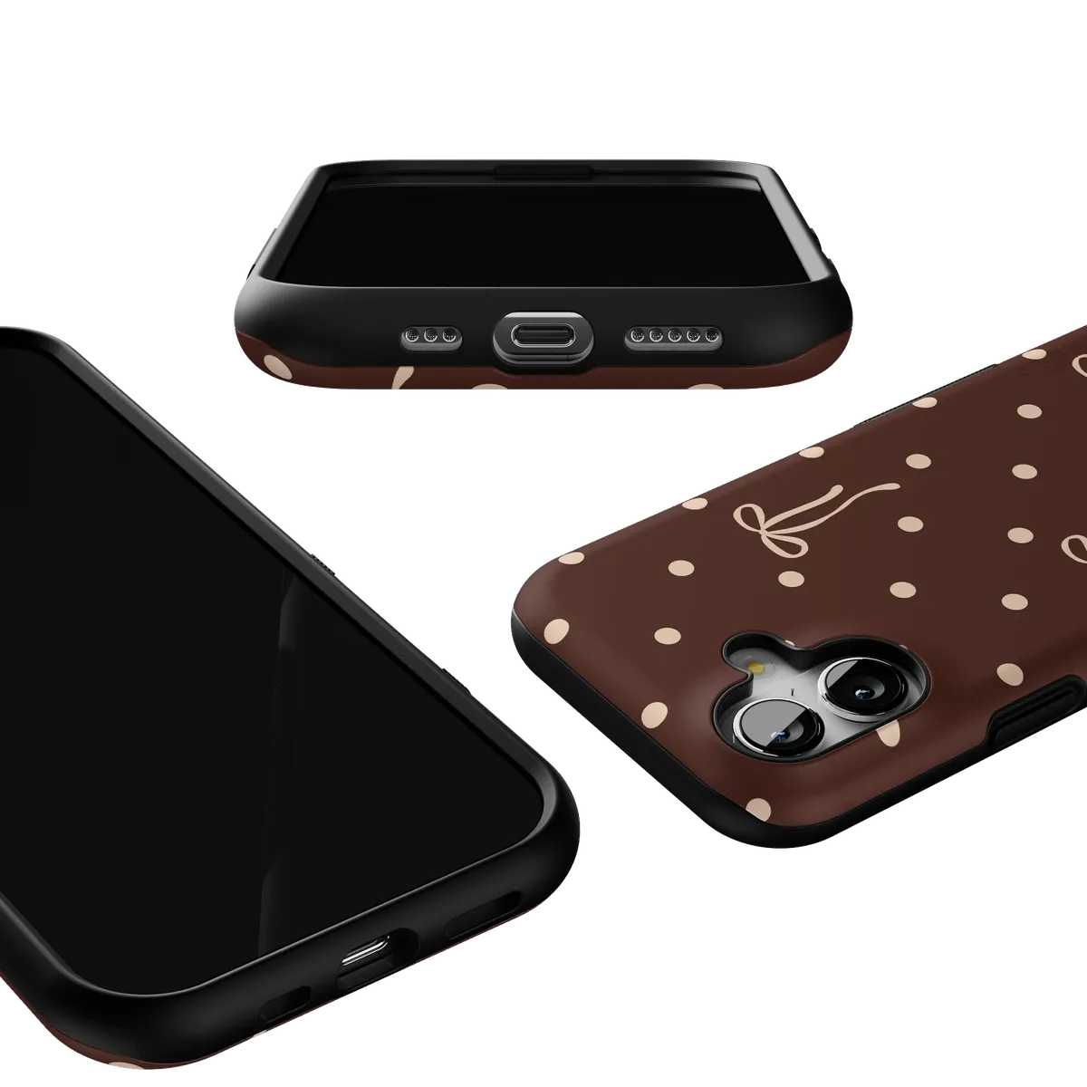 Teddy Bows | Brown Polka Dot Case - Image 27