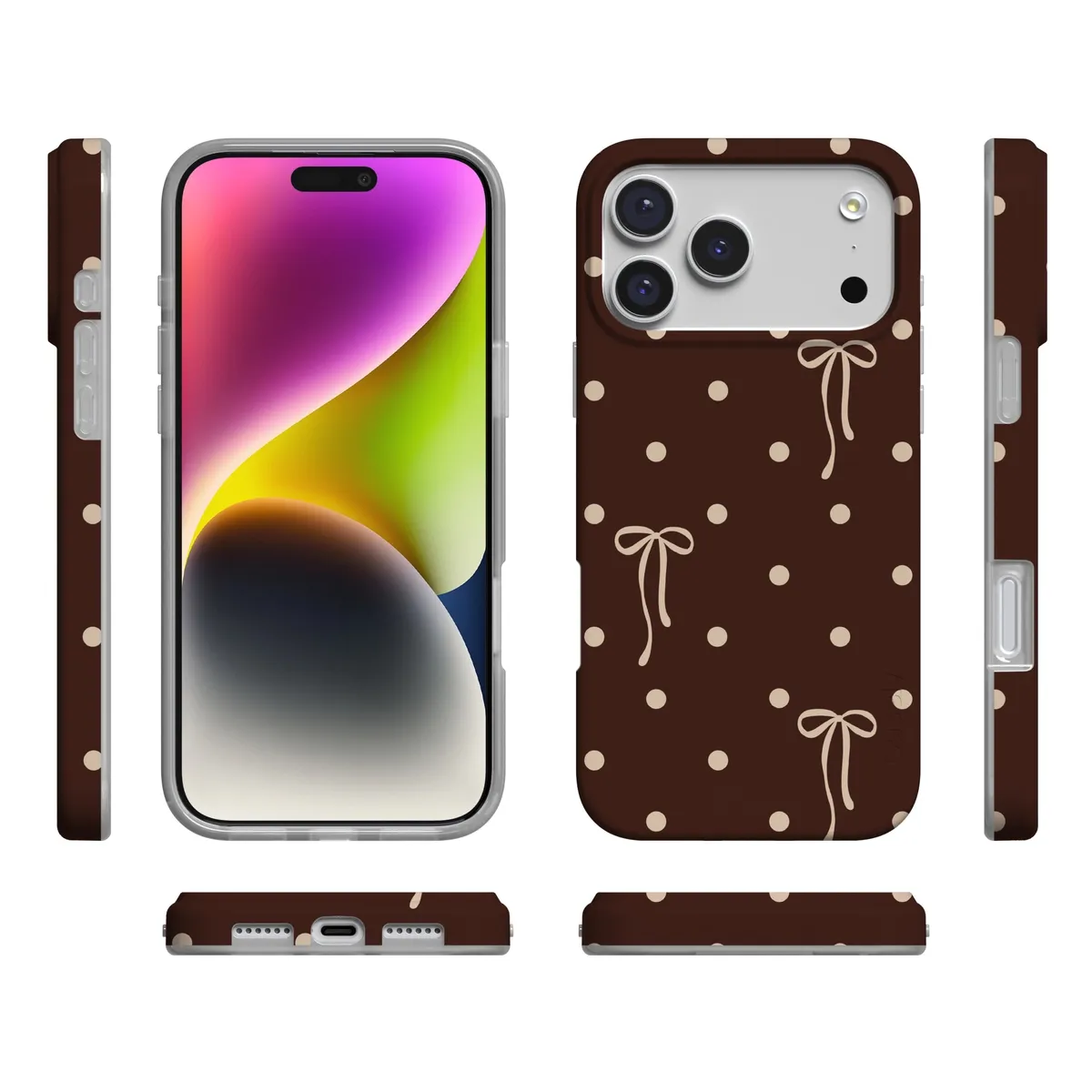 Teddy Bows | Brown Polka Dot Case - Image 81