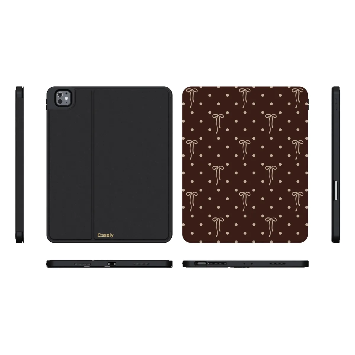 Teddy Bows | Brown Polka Dot iPad Case - Image 37