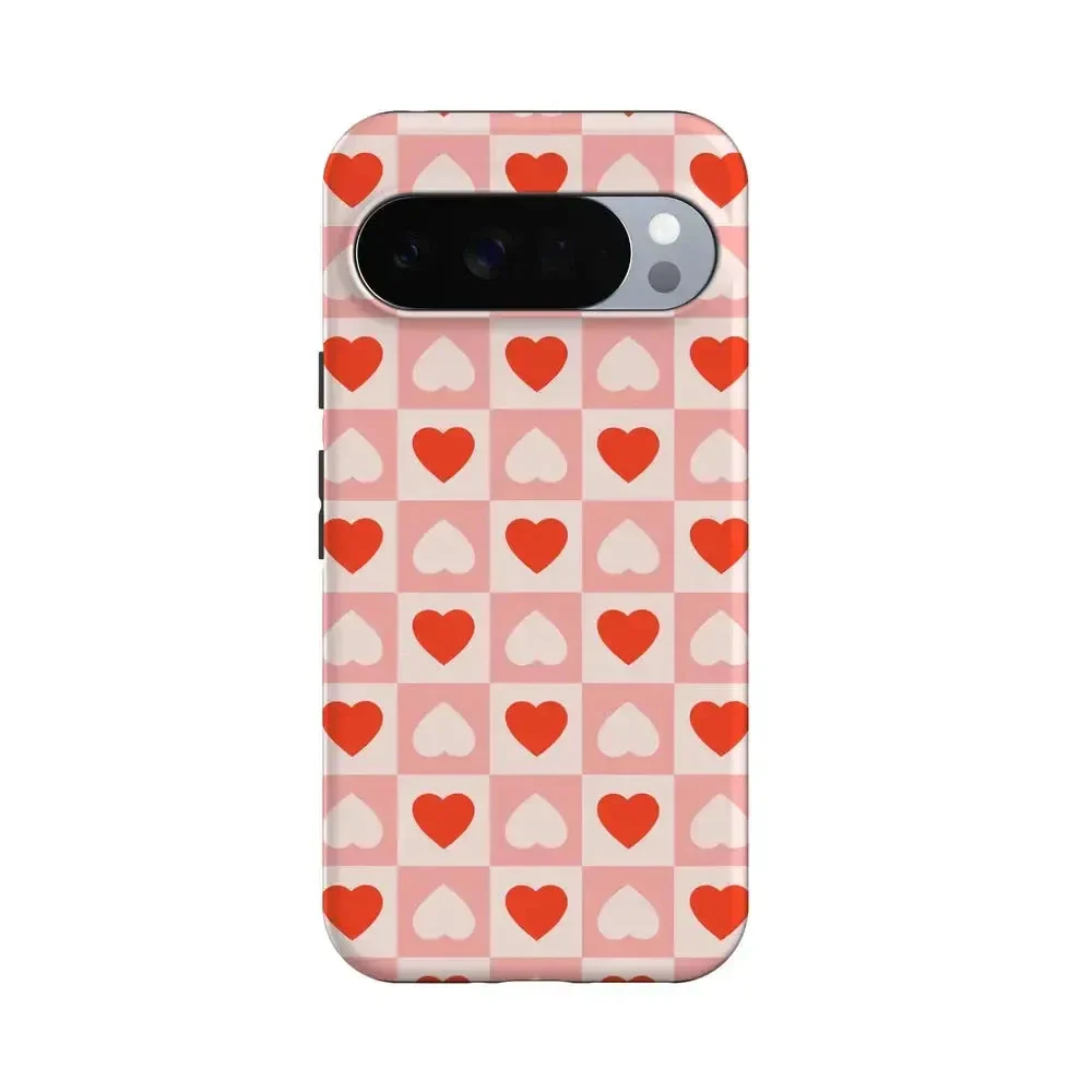 King of My Heart | Checkered Hearts Case - Image 135