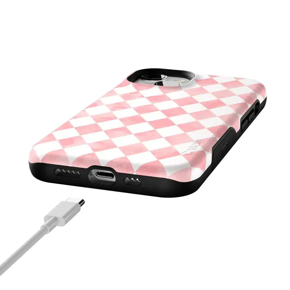 Queen of Diamonds | Pink Watercolor Case - Image 107