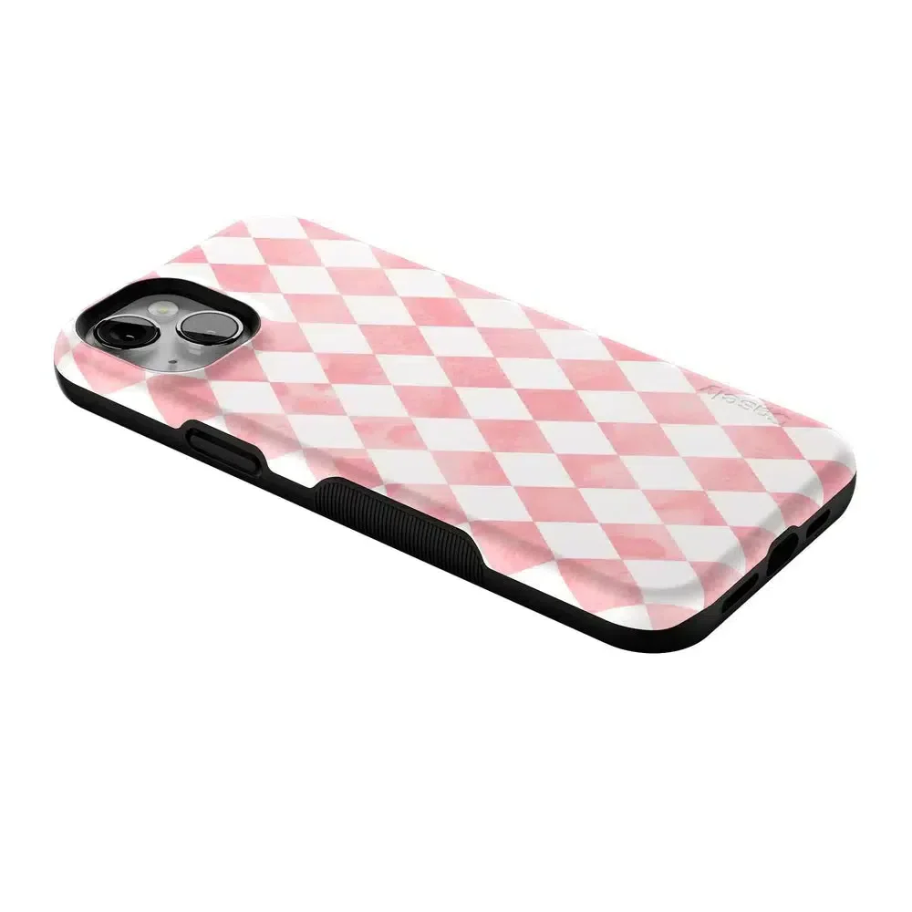 Queen of Diamonds | Pink Watercolor Case - Image 131