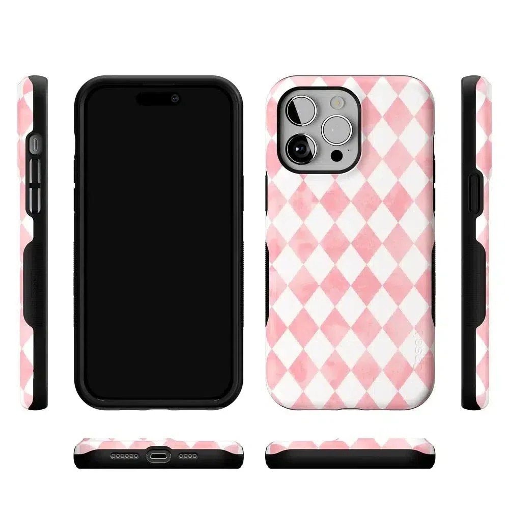 Queen of Diamonds | Pink Watercolor Case - Image 139