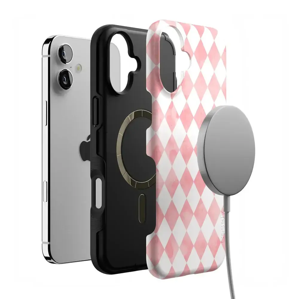 Queen of Diamonds | Pink Watercolor Case - Image 146