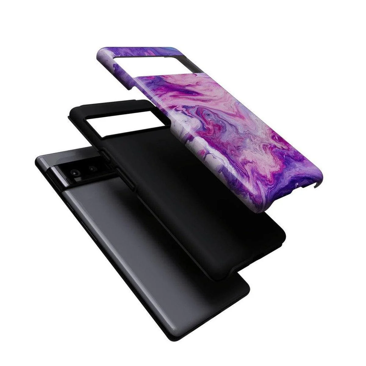 Tie Dying Over You | Purple Marble Google Pixel Case - Image 6