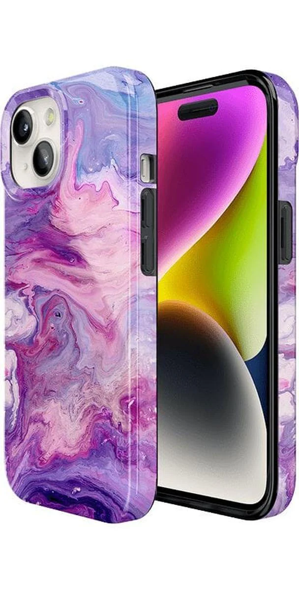Tie Dying Over You | Purple Marble iPhone Case - Image 107