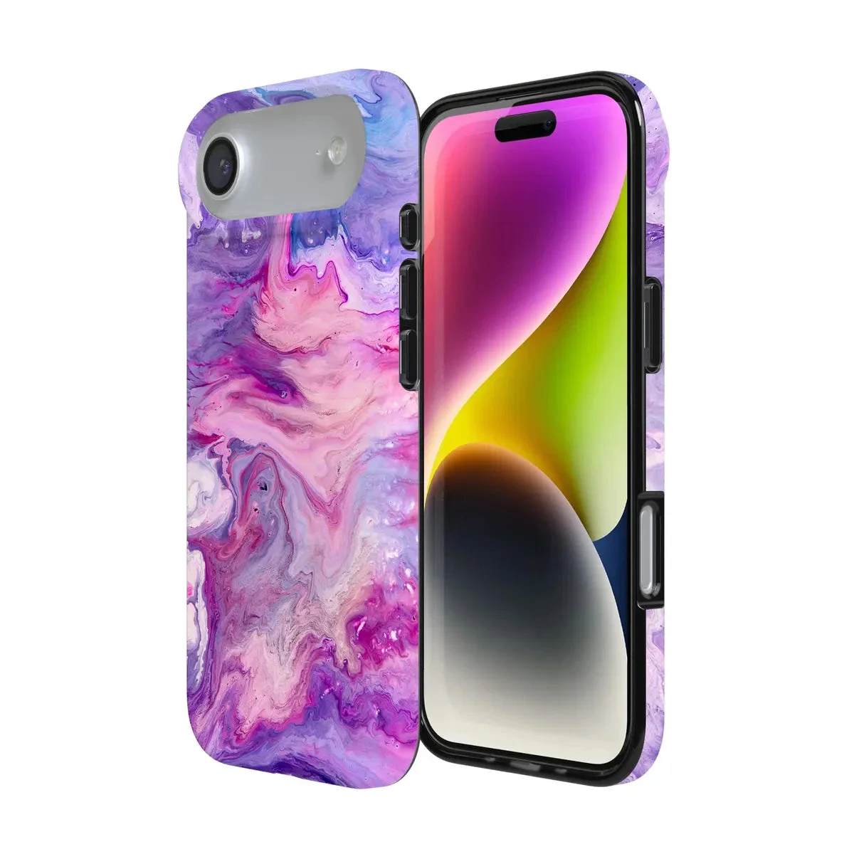 Tie Dying Over You | Purple Marble iPhone Case - Image 158