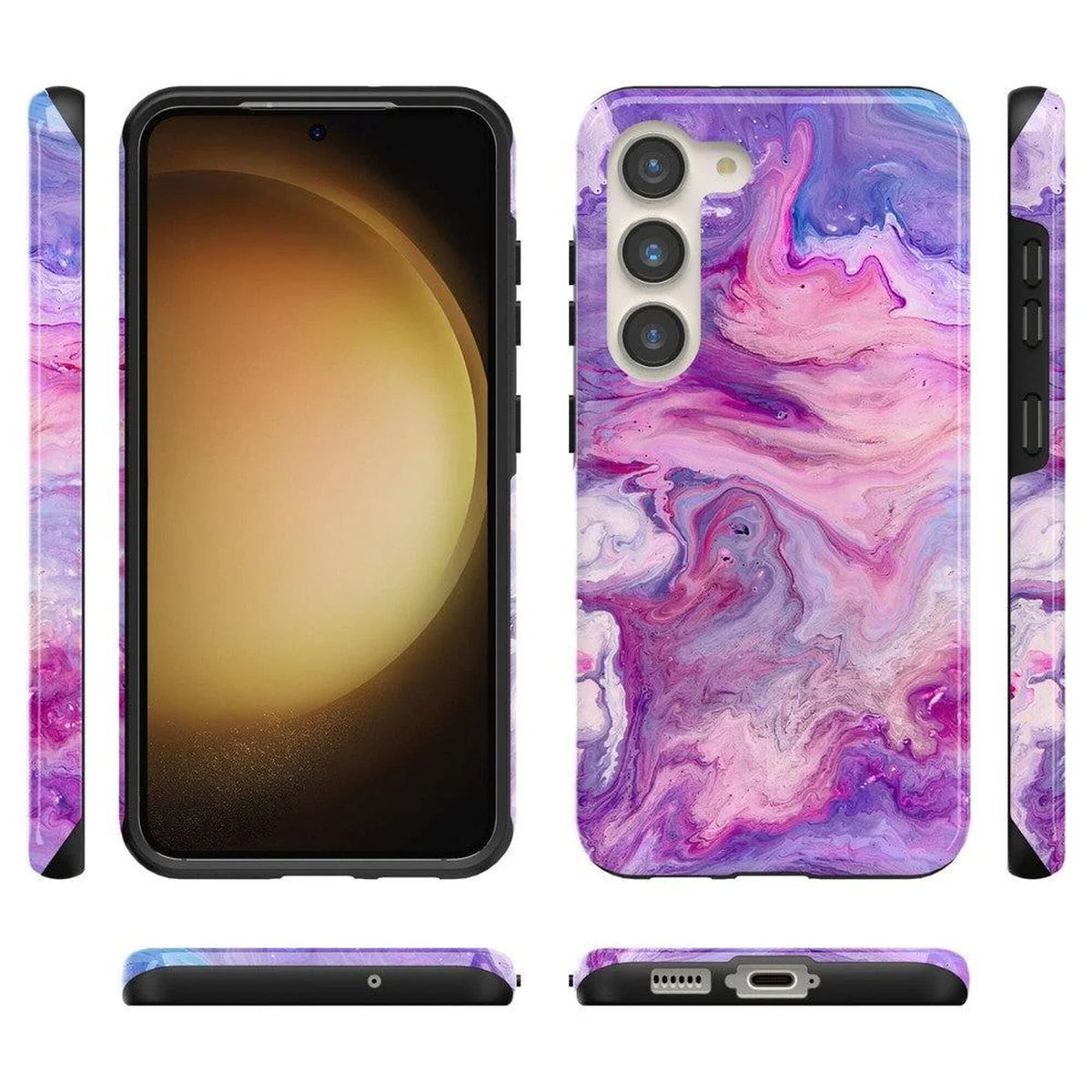 Tie Dying Over You | Purple Marble Samsung Case - Image 15