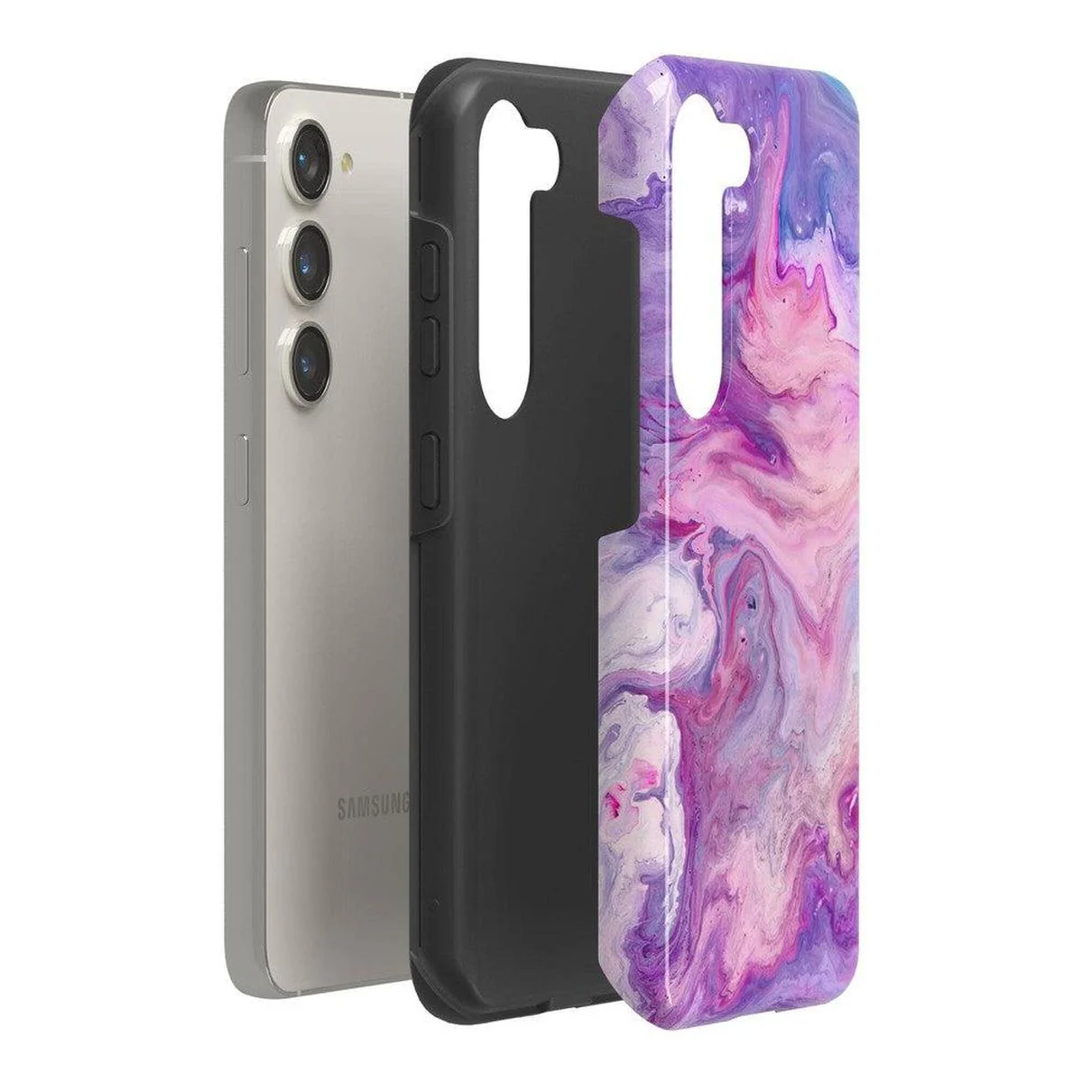 Tie Dying Over You | Purple Marble Samsung Case - Image 18
