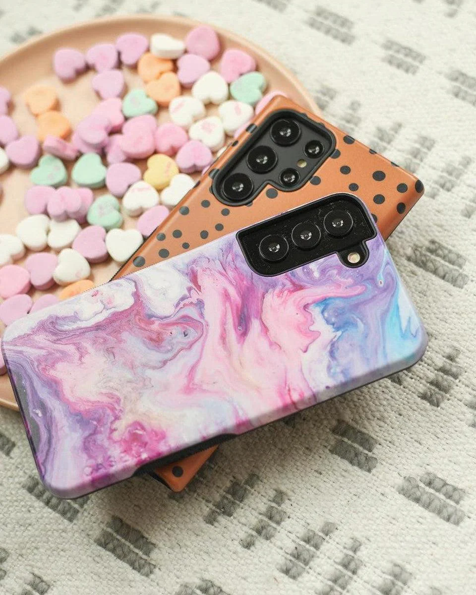 Tie Dying Over You | Purple Marble Samsung Case - Image 11