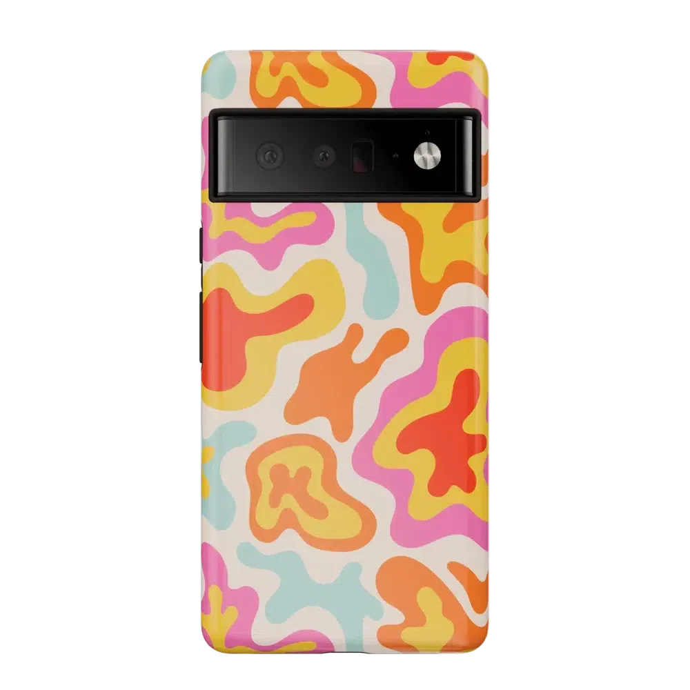 Tropical Color Splash | Abstract Retro Google Pixel Case - Image 4
