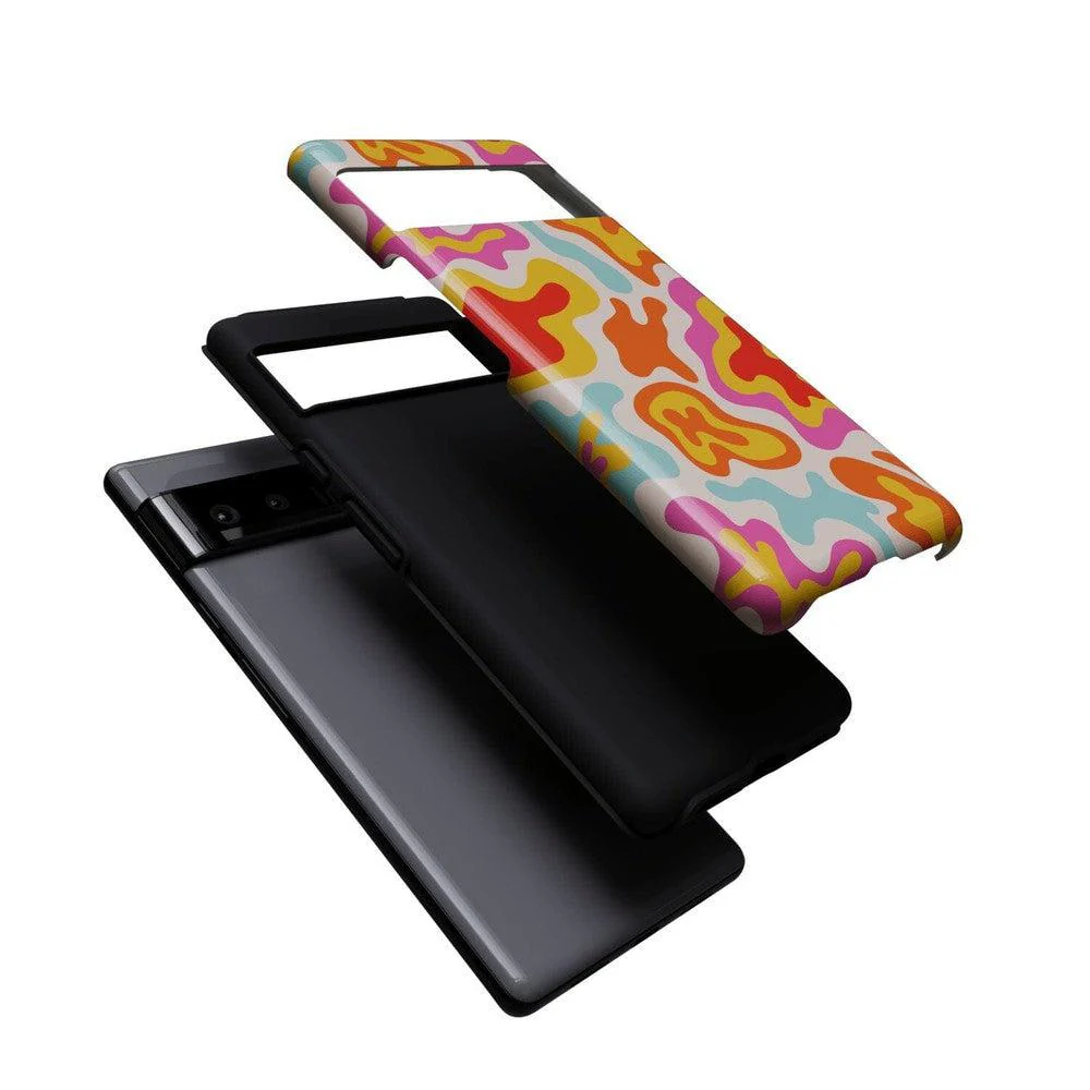 Tropical Color Splash | Abstract Retro Google Pixel Case - Image 6