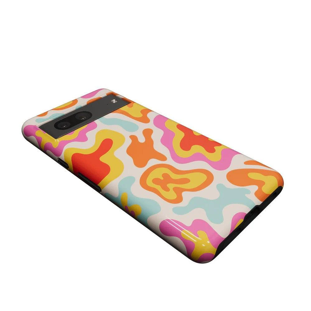 Tropical Color Splash | Abstract Retro Google Pixel Case - Image 8