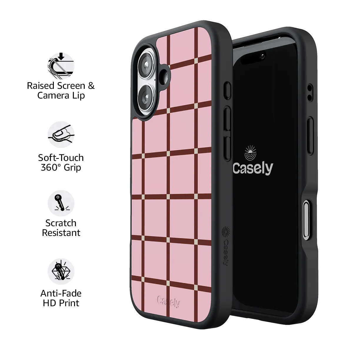 Uptown Gridlock | Pink Checkerboard Case - Image 176