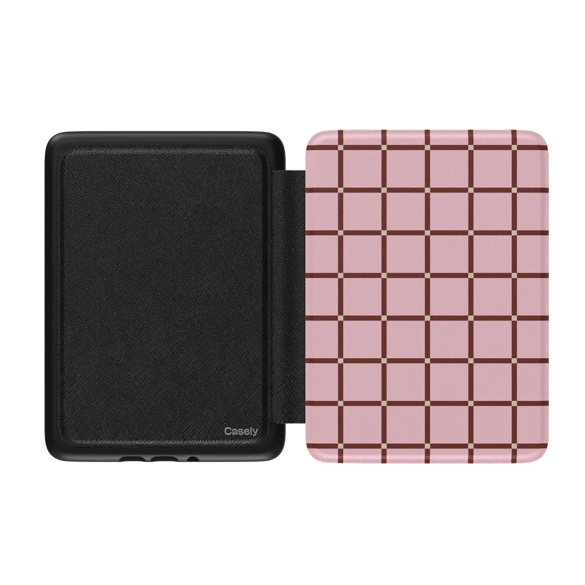 Uptown Gridlock | Pink Checkerboard Kindle Case - Image 5