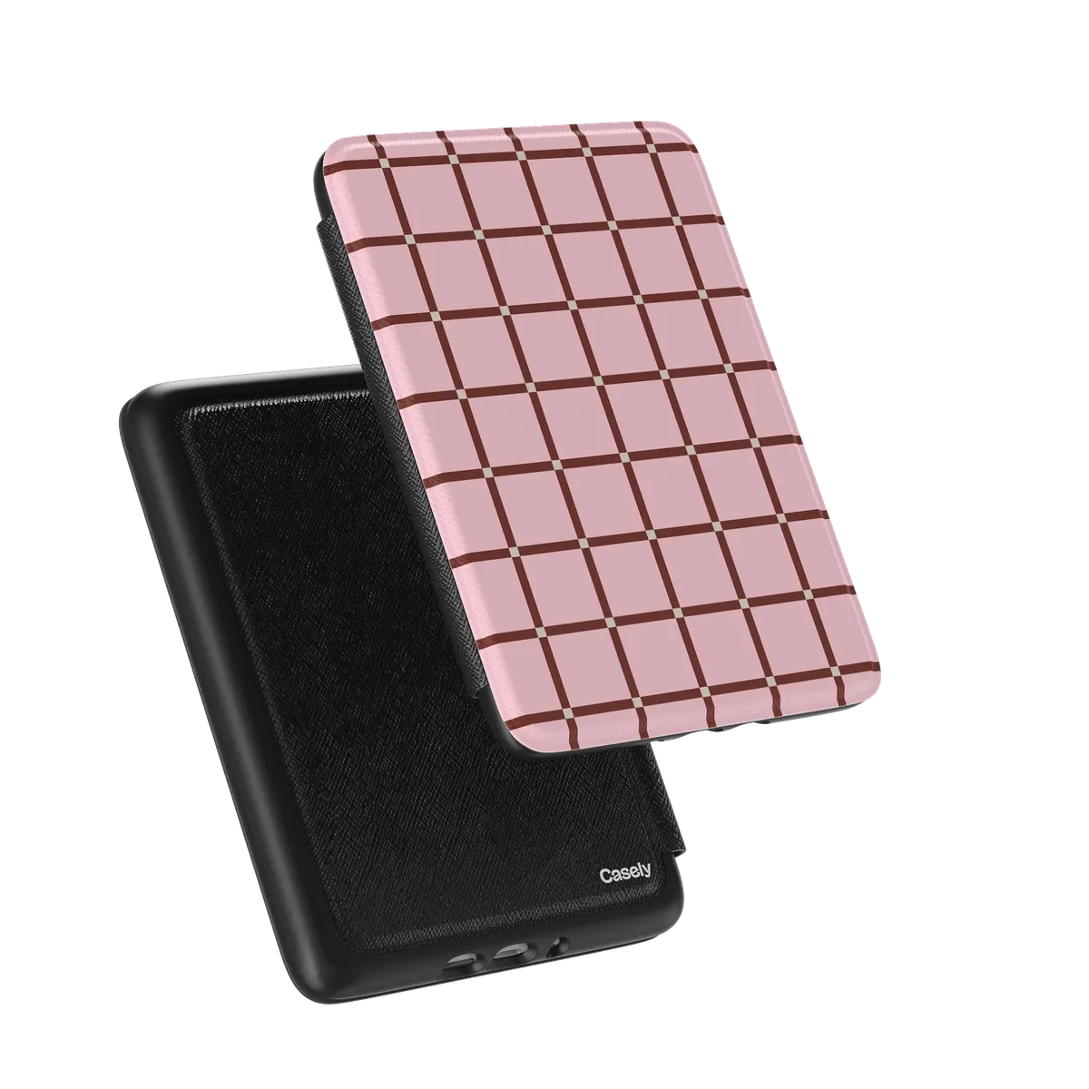 Uptown Gridlock | Pink Checkerboard Kindle Case - Image 8