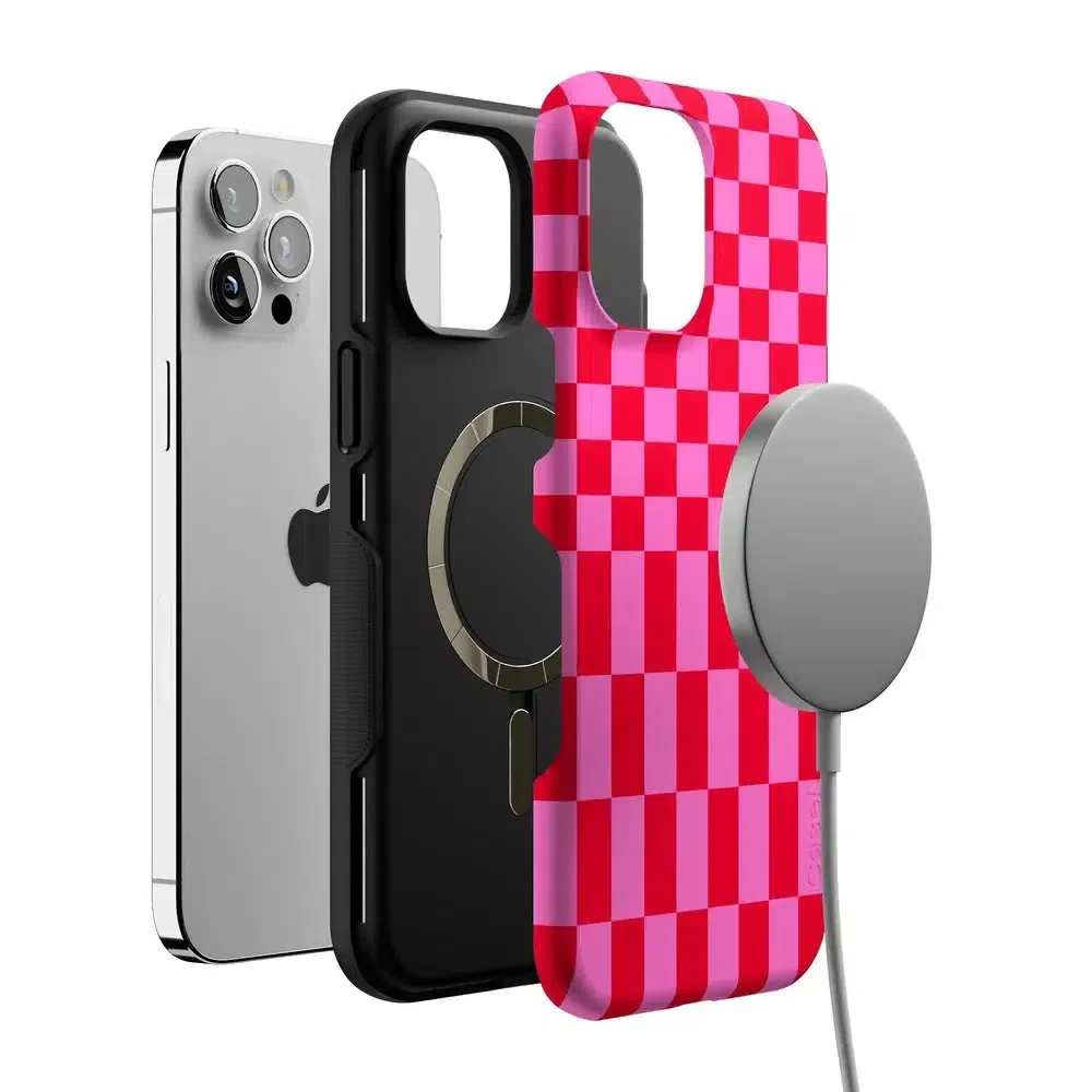 Vibe Check | Pink Checkerboard Case - Image 103