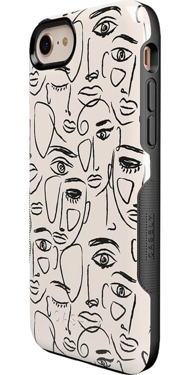We're All Human | Minimal Face Art Case - Image 55