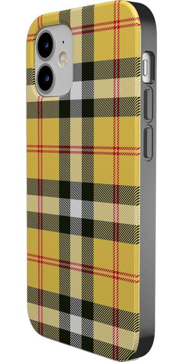 As if! | Yellow Plaid iPhone Case - Image 5