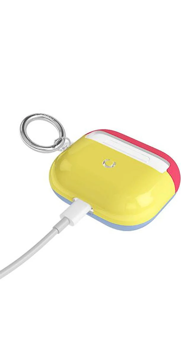 Yellow, Red & Blue | Colorblock AirPods Case - Image 5