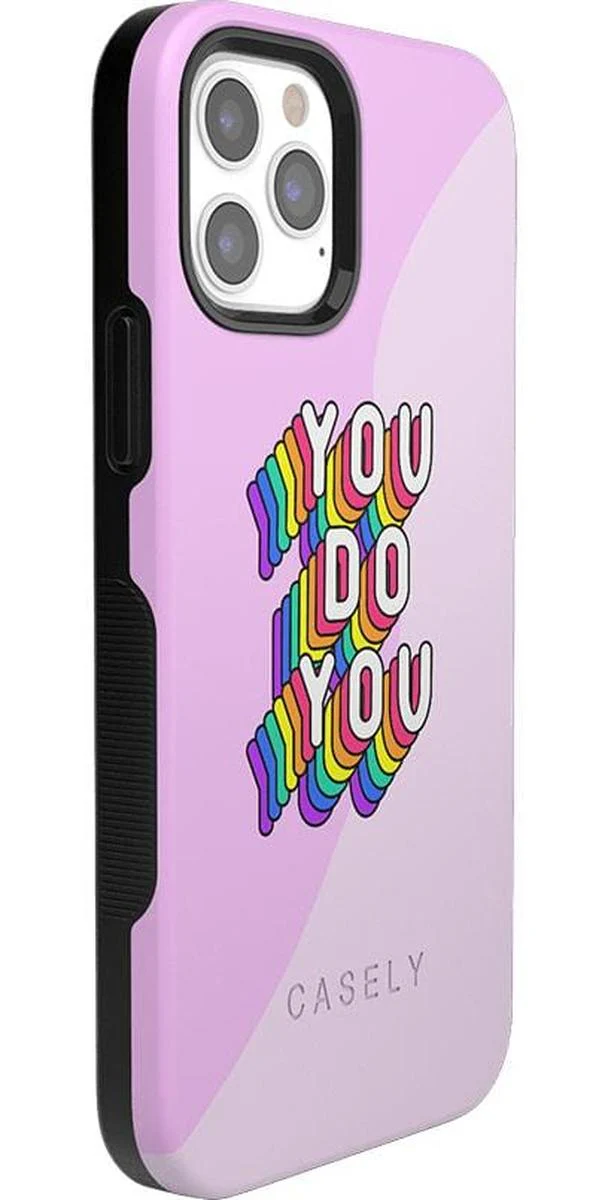 YOU DO YOU | Purple Print iPhone Case - Image 2